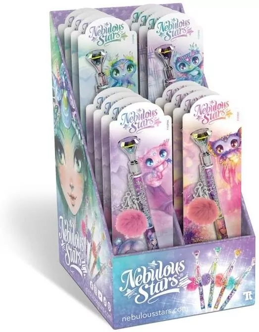 Długopis z kryształem i charmsami Nebulia - tantis.pl