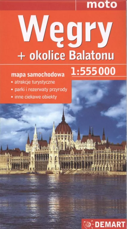 Węgry okolice Balatonu mapa samochodowa - tantis.pl