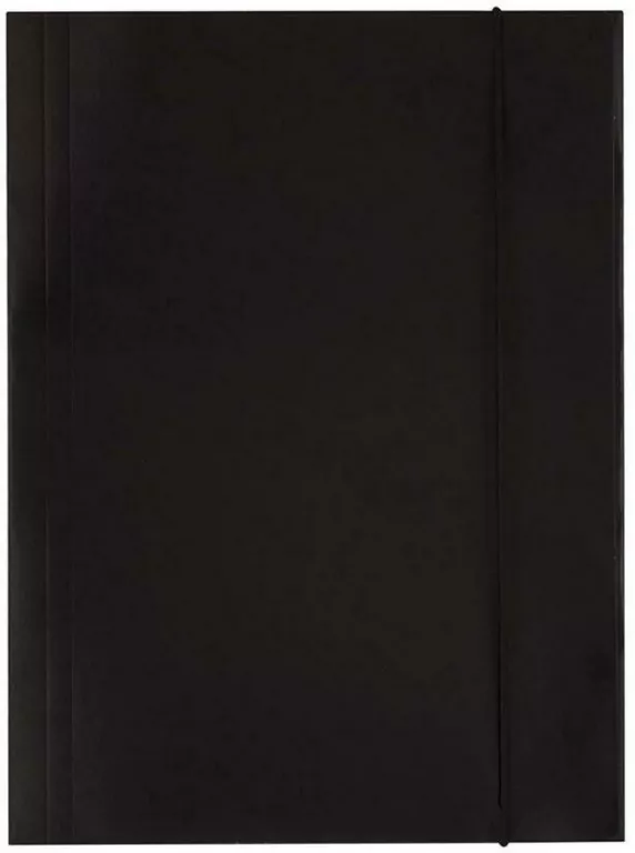 Teczka kartonowa z gumką. A4. Czarna - tantis.pl