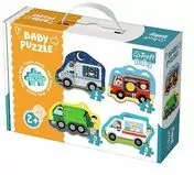 Trefl. Baby puzzle 4w1. Pojazdy i zawody - tantis.pl