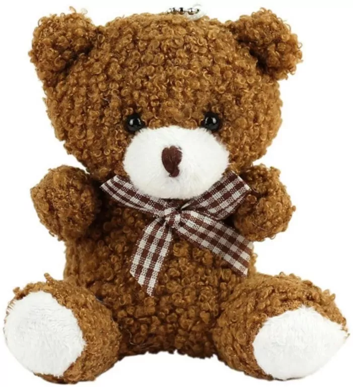 Brelok pluszowy miś brązowy 8cm - tantis.pl