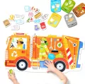 Moto puzzle Śmieciarka 2+, 3+ - tantis.pl