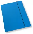 Teczka A4 z gumką lakier niebieska 350gsm - tantis.pl