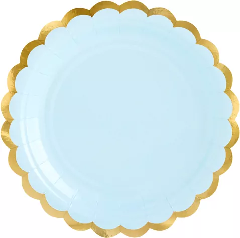 Talerzyki niebieskie 18cm - tantis.pl