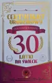 Karnet Certyfikat Urodzinowy 30 urodziny damskie - tantis.pl