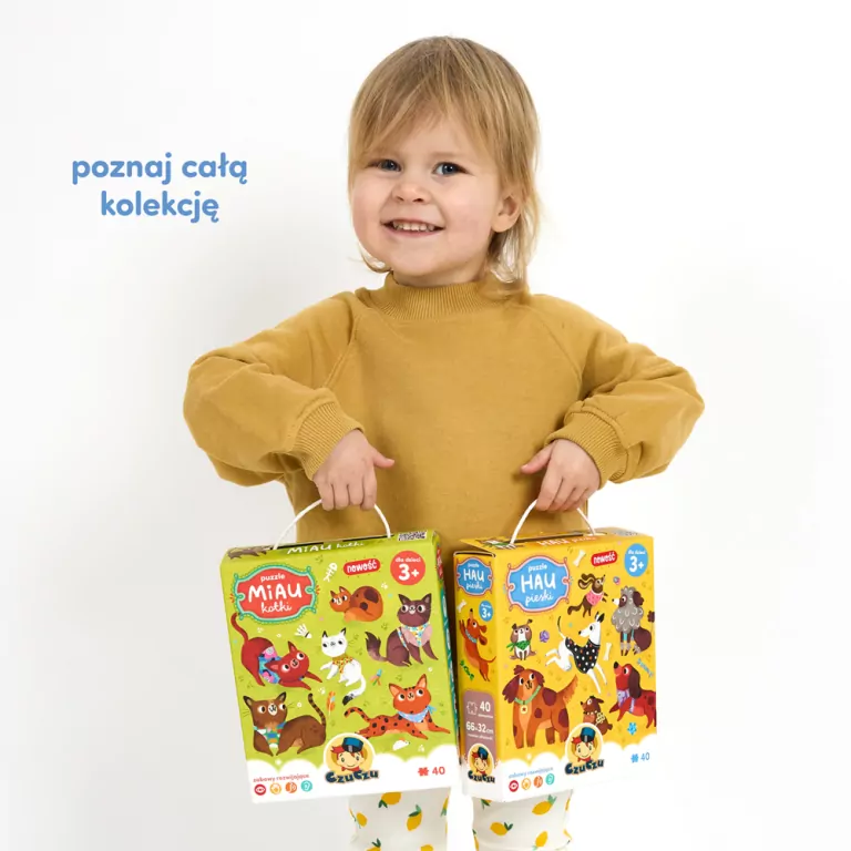 CzuCzu. Puzzle. Hau Pieski dla dzieci 3+ - tantis.pl