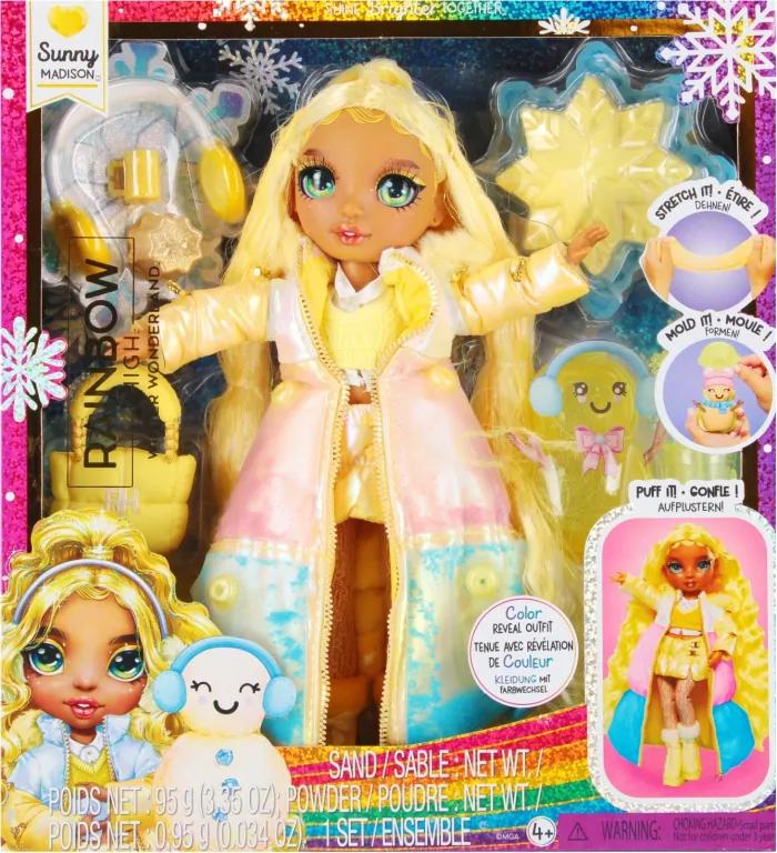 Rainbow High Winter Wonderland Doll- Sunny Yellow - tantis.pl