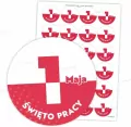 Naklejki patriotyczne. 1 maja 40mm - tantis.pl