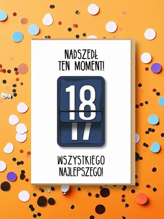 Karnet Urodziny 18 - tantis.pl