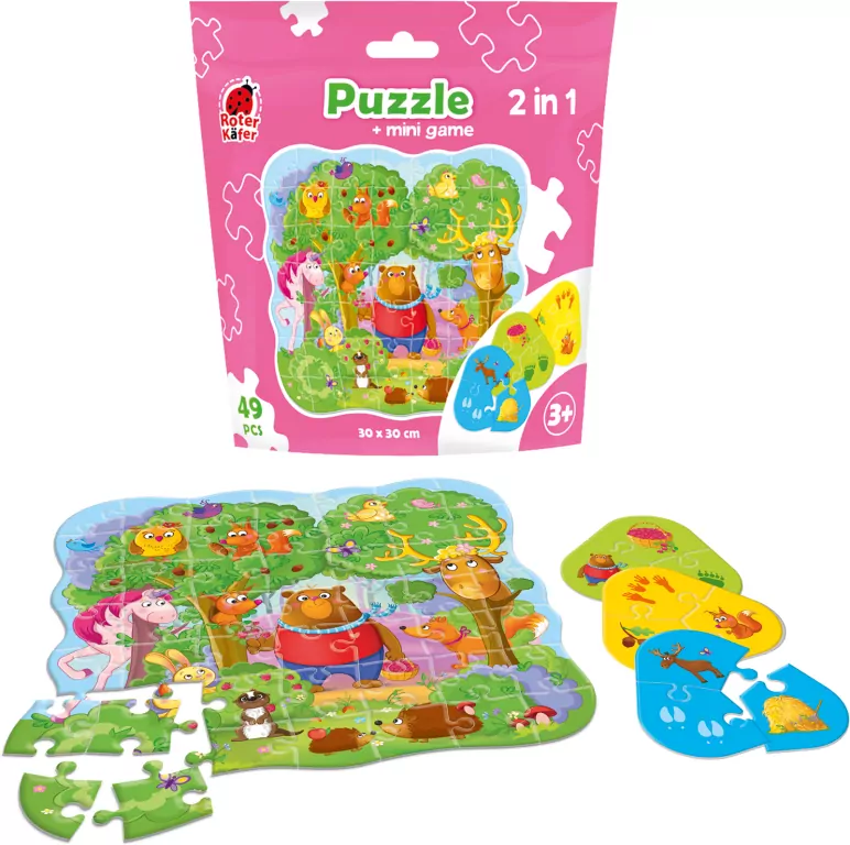Puzzle 2w1 Magiczny Las 49el - tantis.pl