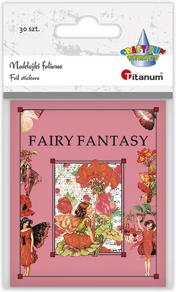 Naklejki foliowe Fairy Fantasy wróżki 30szt - tantis.pl