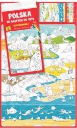 Kolorowanka XL. Polska. Od Bałtyku do Tatr, 2 sztuki