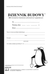 Dziennik Budowy A4 DB1 PIR 890