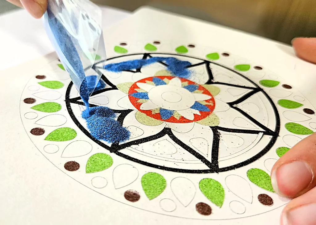 Piaskowe Malowanki Mandala Sand Art - tantis.pl