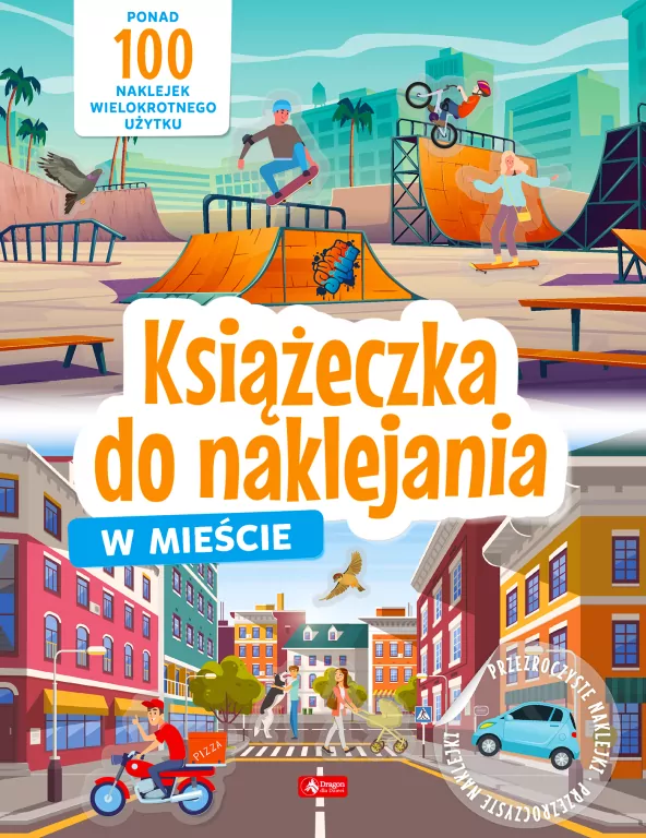W mieście. Książeczka do naklejania - tantis.pl