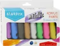 Farby akrylowe. Metaliczne. 8 kolorów - tantis.pl