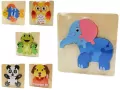 Układanka puzzle zwierzęta MIX - tantis.pl