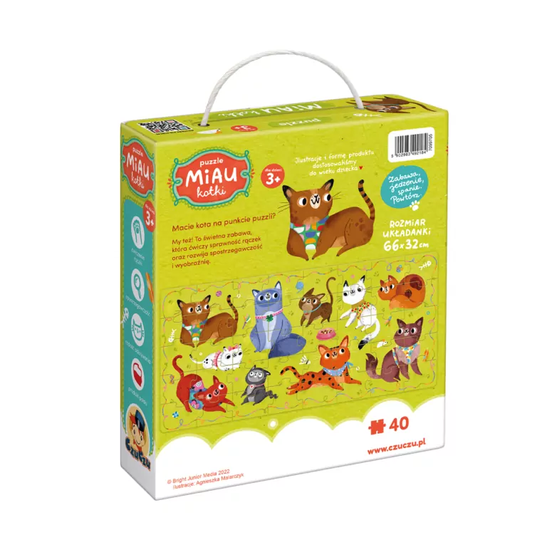 CzuCzu. Puzzle Miau Kotki. 3+ - tantis.pl