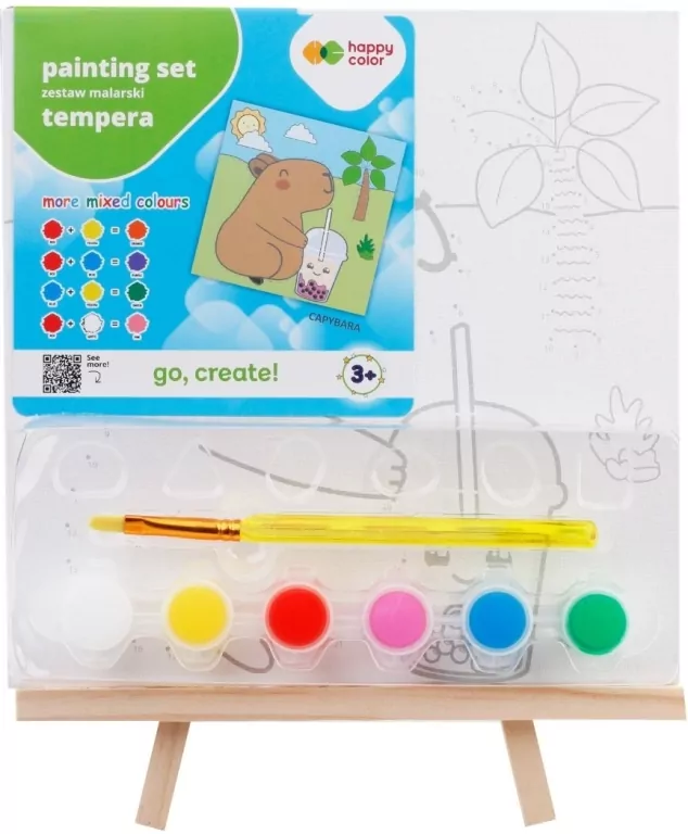 Zestaw do malowania Kapibara 9el HAPPY COLOR - tantis.pl