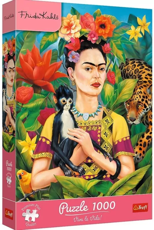 Puzzle 1000 Frida Kahlo: Portret w dżungli TREFL - tantis.pl