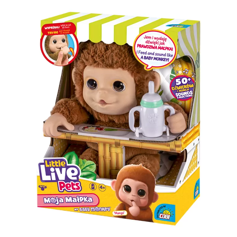 Moja małpka Mango. Little Live Pets - tantis.pl