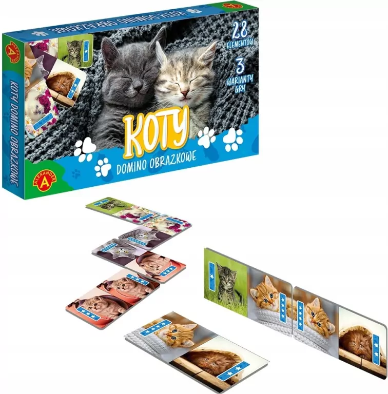 Domino obrazkowe. Koty - tantis.pl