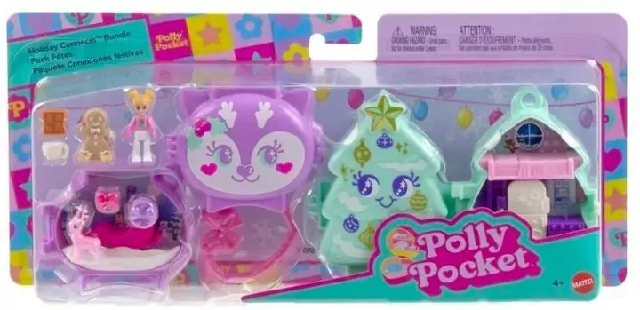 Polly Pocket Świąteczny zestaw kompaktowy 2-pak - tantis.pl