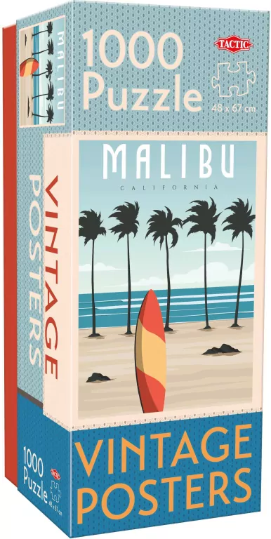 Puzzle 1000 Vintage Cities Malibu - tantis.pl