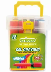 Kredki żelowe Twist. 12 kolorów. Wiaderko