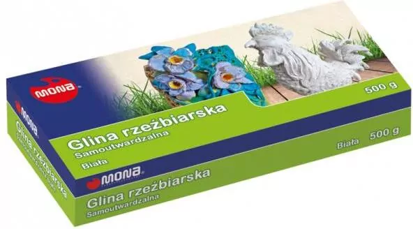 Glina rzeźbiarska samoutwardzalna. Biała 500g - tantis.pl