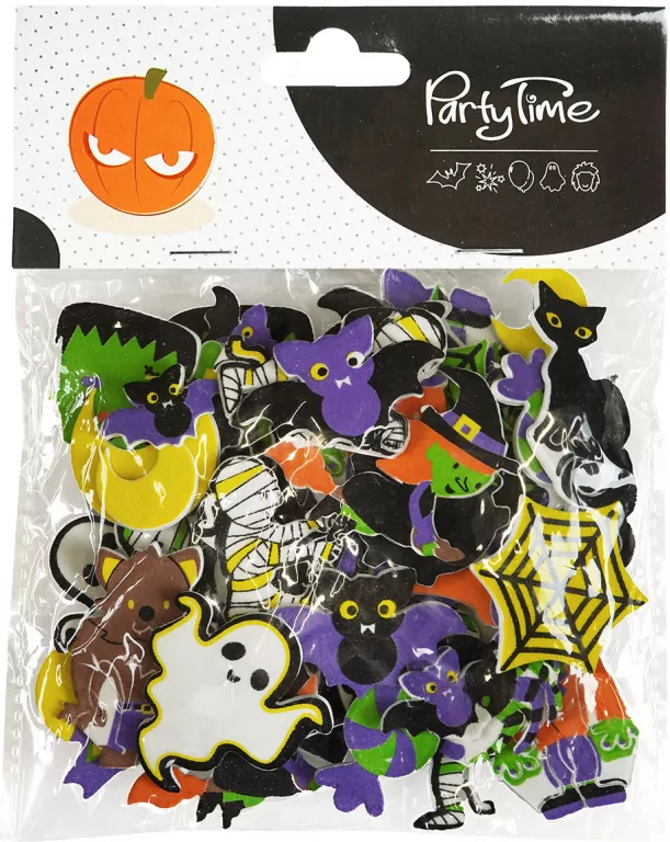 Naklejki piankowe z halloweenowym nadrukiem - tantis.pl