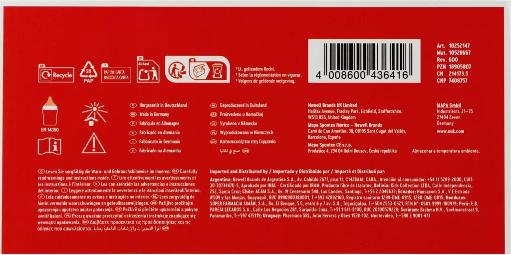NUK. Laktator ręczny z butelką 150 ml - tantis.pl