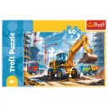 Puzzle 60 Traktor koparko - ładowarka TREFL - tantis.pl