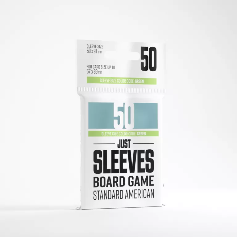 Gamegenic: Just Sleeves - Board Game Sleeves (59 x 91 mm) 50 sztuk, Clear - tantis.pl