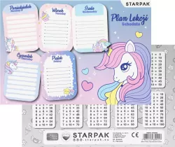 Plan lekcji z tabliczką mnożenia