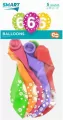 Balony 30cm. Cyfra 6 mix - tantis.pl
