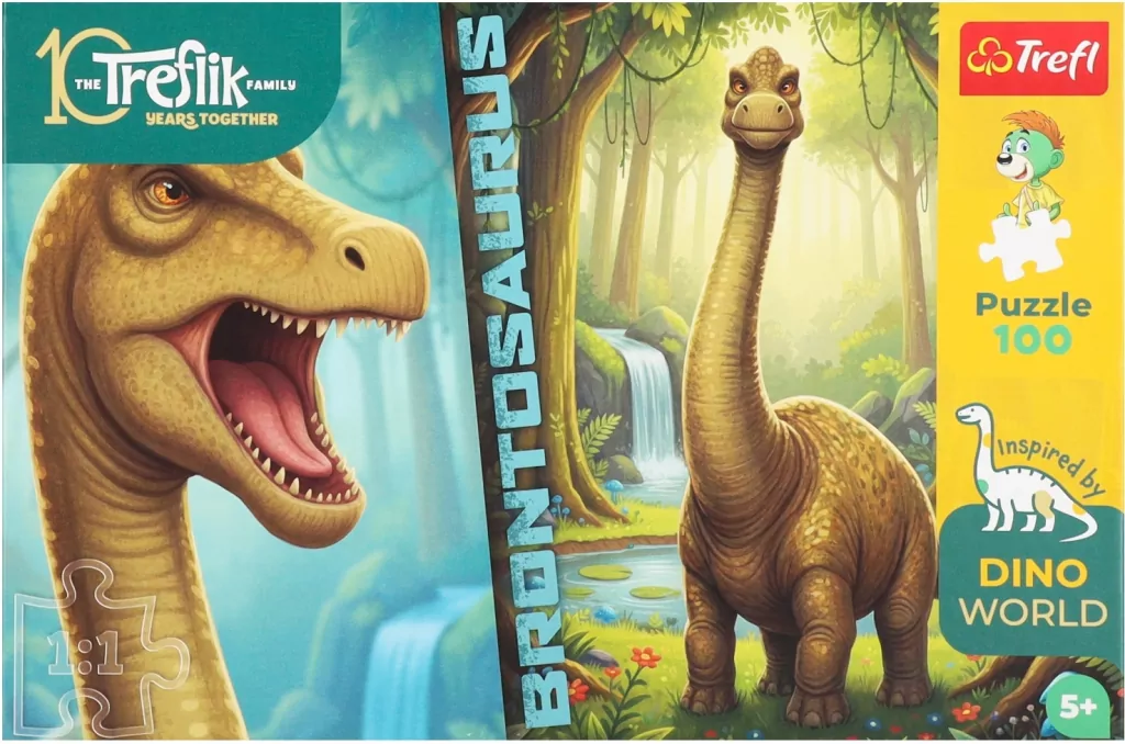 Puzzle 100 Inspired By Dino World TREFL - tantis.pl