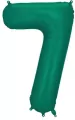 Balon foliowy cyfra 7 86cm butelkowa zieleń - tantis.pl