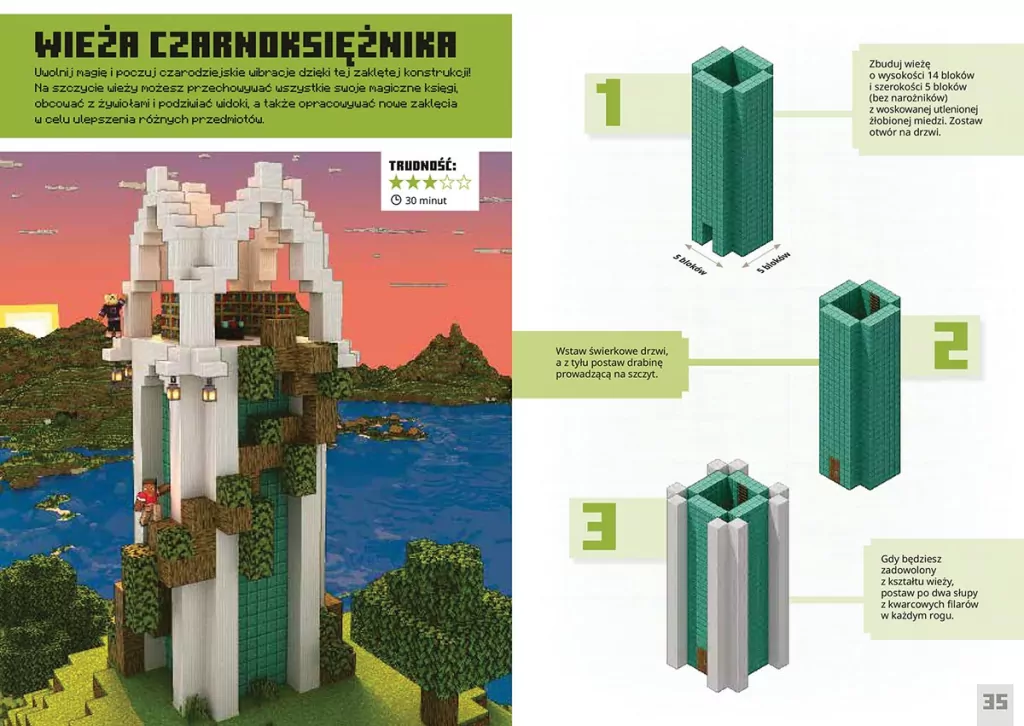 Minecraft. Magiczne kompaktowe konstrukcje - tantis.pl