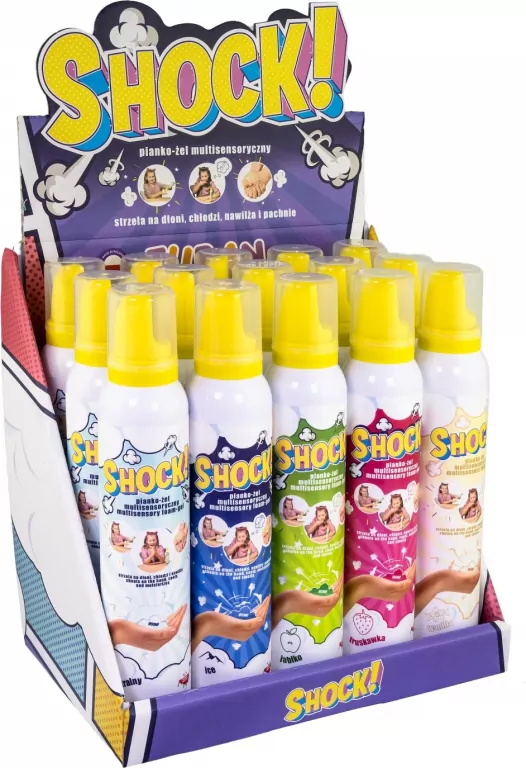 SHOCK! Pianko-żel 200ml Display 15 sztuk Mix - tantis.pl
