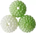 Koraliki plastikowe 10mm zielone ombre 50szt - tantis.pl