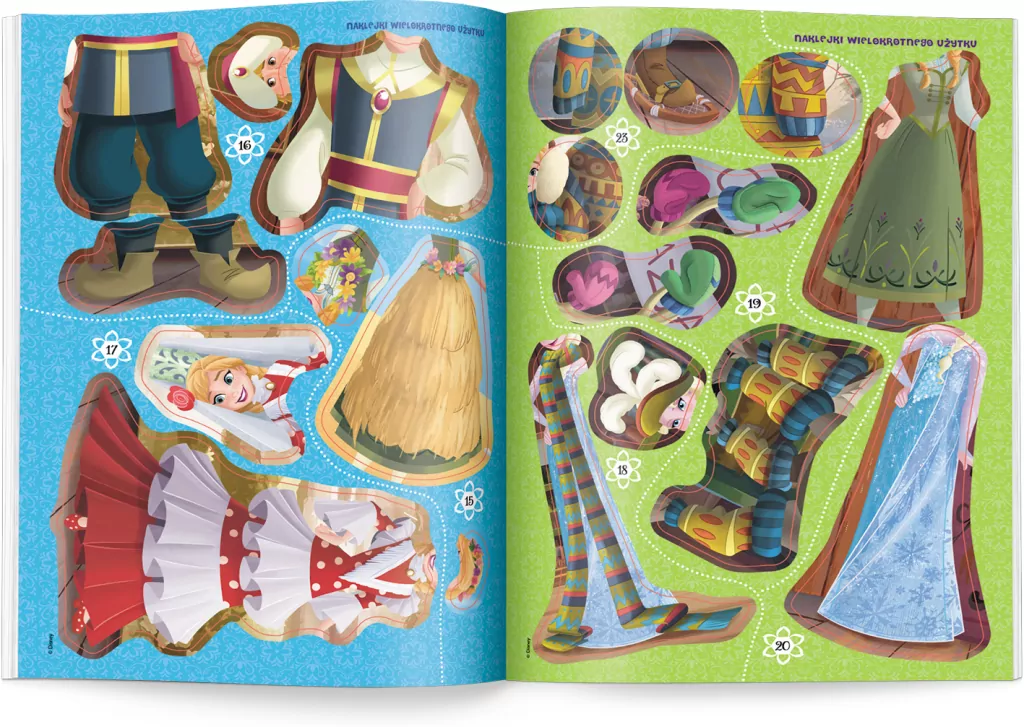 Kraina lodu. Ubieranki naklejanki - tantis.pl