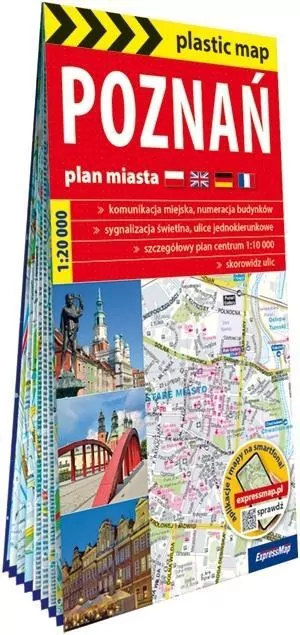 Plastic map Poznań 1:20 000 plan miasta - tantis.pl