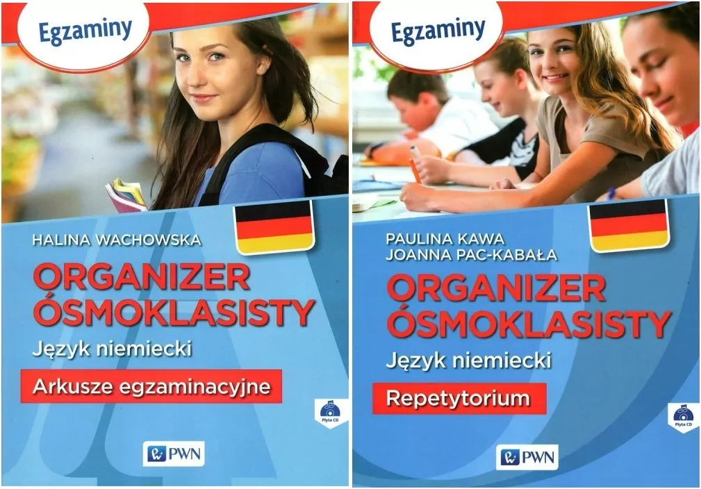 Pakiet: Organizer ósmoklasisty. Repetytorium + Arkusze egzaminacyjne. Język niemiecki - tantis.pl