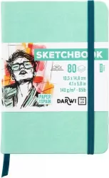 Szkicownik A6 140g miętowy