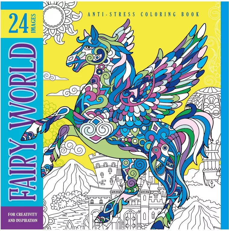 Kolorowanka antystresowa. Fairy World - tantis.pl