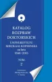 Katalog rozpraw doktorskich Uniwersytetu Mikołaja Kopernika za lata 1946-2015 - tantis.pl