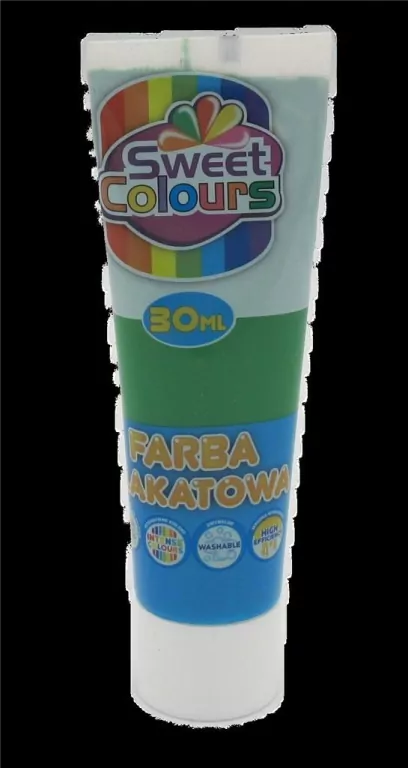 Farba plakatowa w tubie zielona trawiasta 30ml - tantis.pl