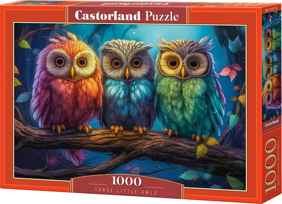 Three Little Owls. Puzzle 1000  elementów - tantis.pl