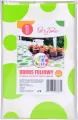 Obrus folia w grochy limonkowy - tantis.pl